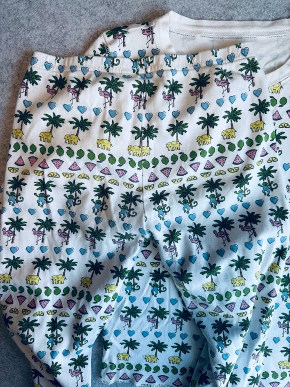 Roller Rabbit Kids Palm Beach Monkey Print Pajamas Size 10Y - Picture 6 of 6